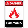 National Marker Co Danger Sign 14x10 Aluminum - Flammable DGA15AB